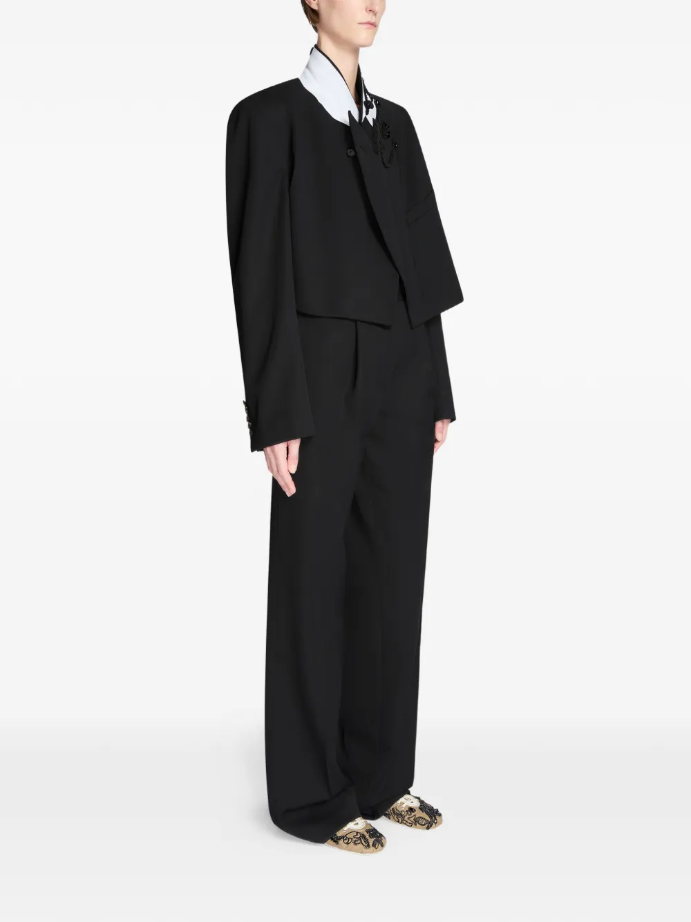 DRIES VAN NOTEN Pantalon Zwart