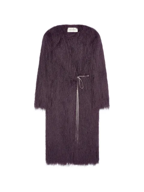 DRIES VAN NOTEN fringed coat