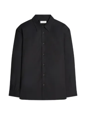 DRIES VAN NOTEN レザー シャツ | ブラック | FARFETCH JP