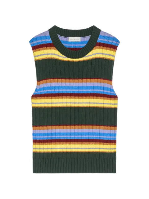 DRIES VAN NOTEN striped sleeveless vest