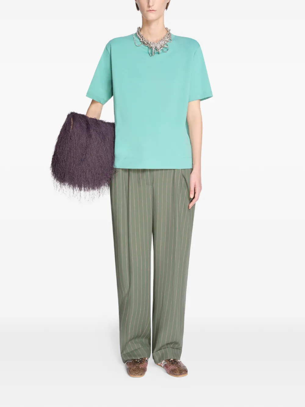 DRIES VAN NOTEN Katoenen T-shirt Blauw