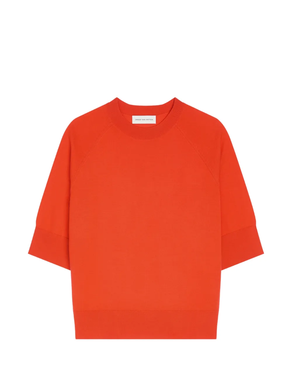 DRIES VAN NOTEN Rotes Merino-Oberteil - Orange