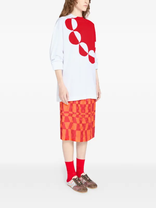DRIES VAN NOTEN graphic-print T-shirt | White | FARFETCH GE