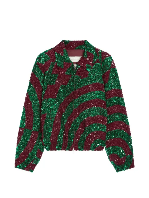DRIES VAN NOTEN sequinned jacket