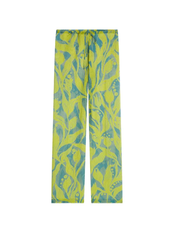 DRIES VAN NOTEN フローラル パンツ | グリーン | FARFETCH JP