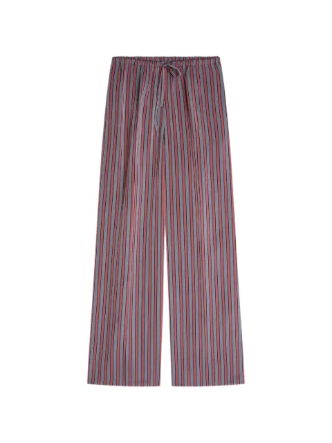DRIES VAN NOTEN elasticated striped trousers