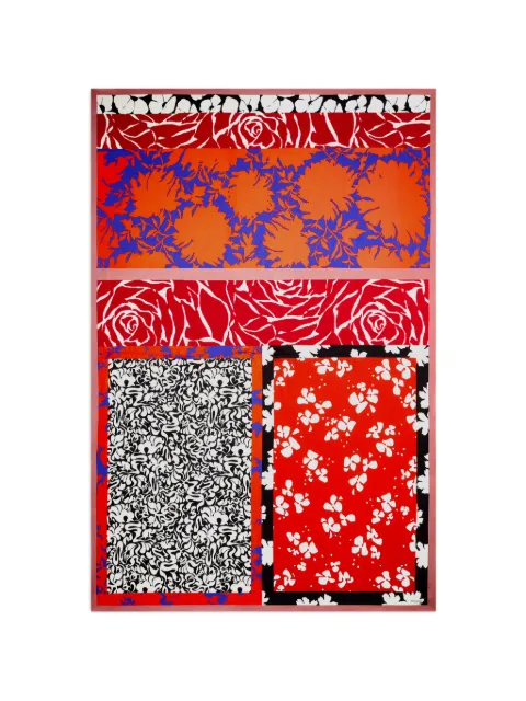 DRIES VAN NOTEN printed viscose scarf