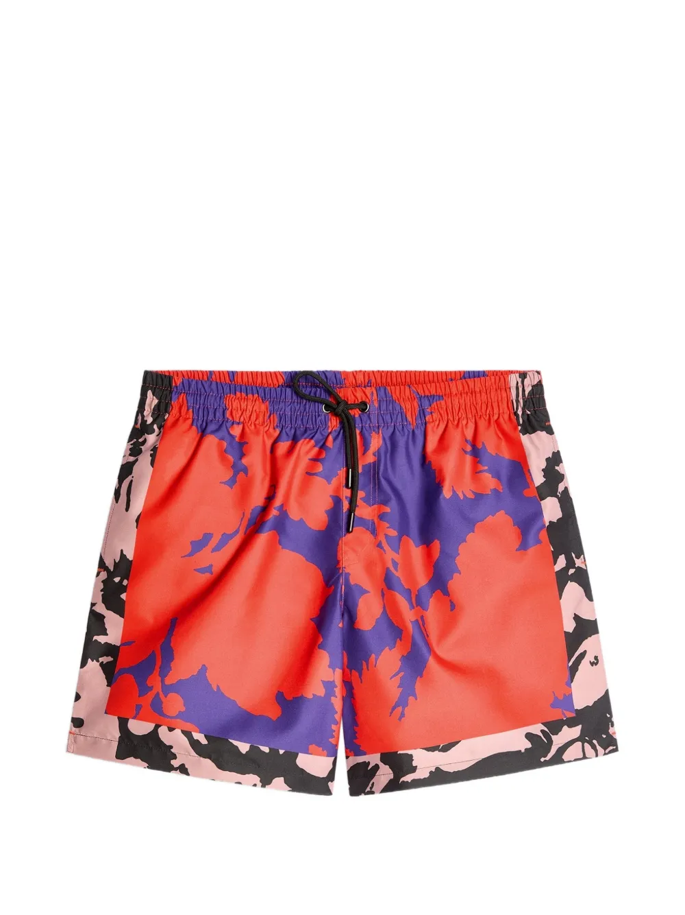DRIES VAN NOTEN Zwembroek met print Rood