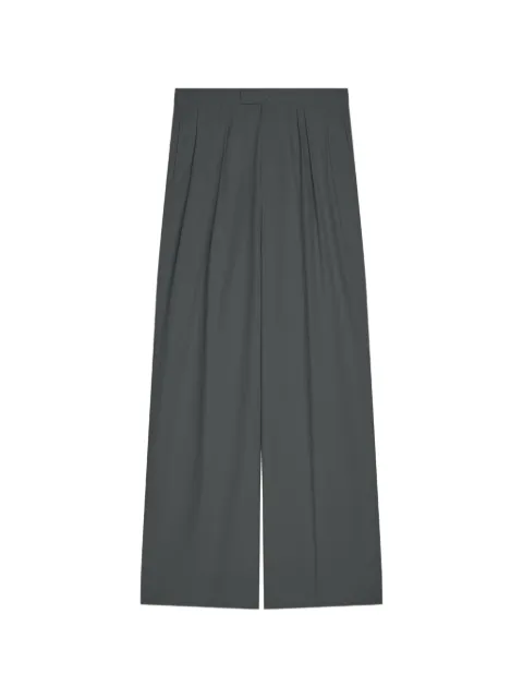 DRIES VAN NOTEN pleated cotton trousers