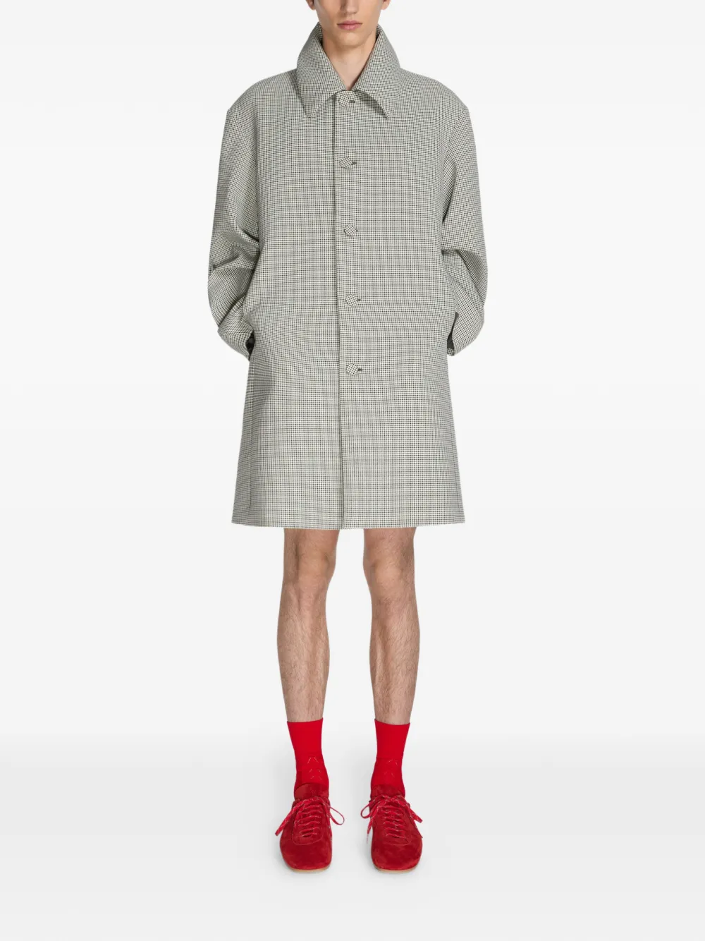 DRIES VAN NOTEN Suède sneakers Rood