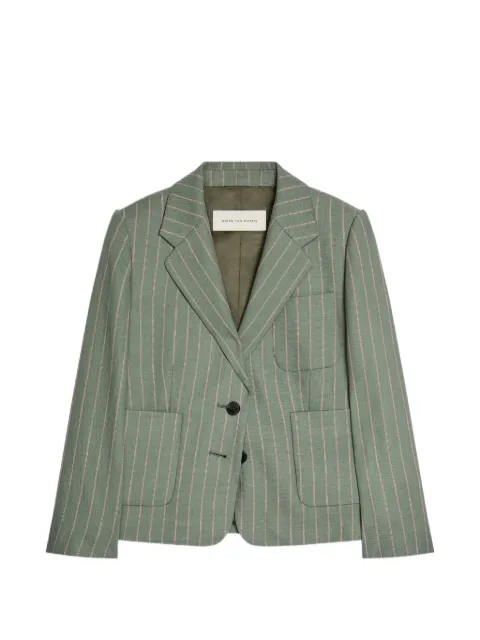 DRIES VAN NOTEN striped cropped blazer