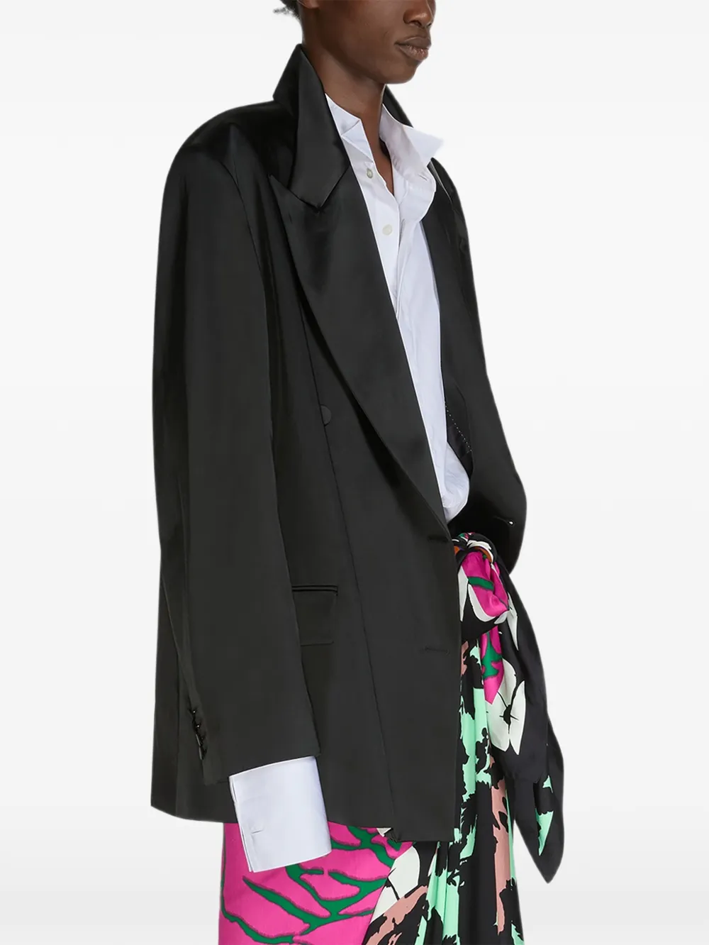  Dries Van Noten Oversized Double-breasted Blazer - Black 