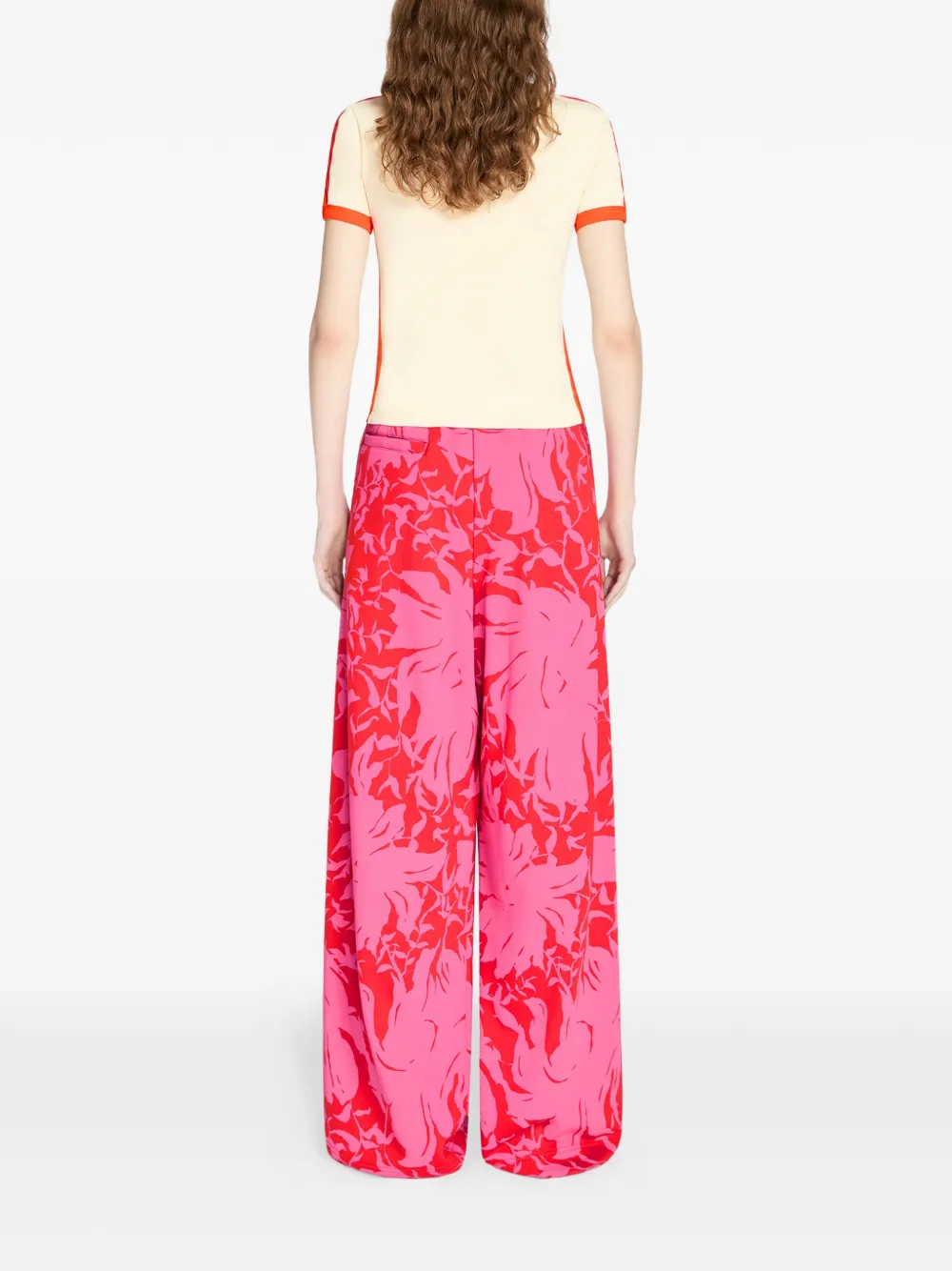 floral loose trousers