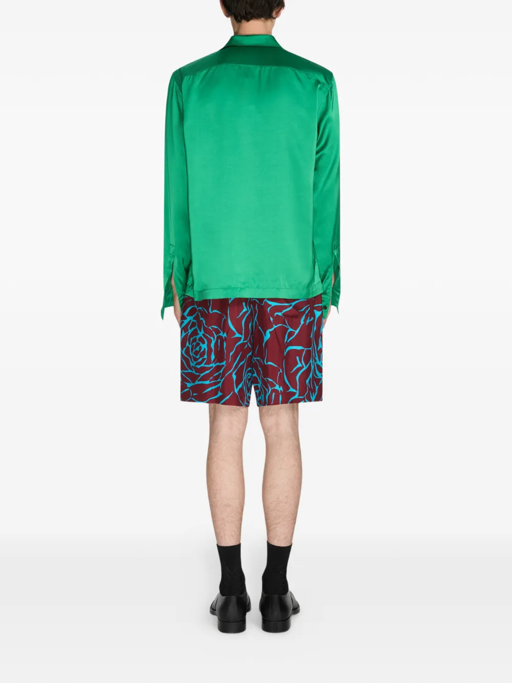 DRIES VAN NOTEN Overhemd met rits Groen
