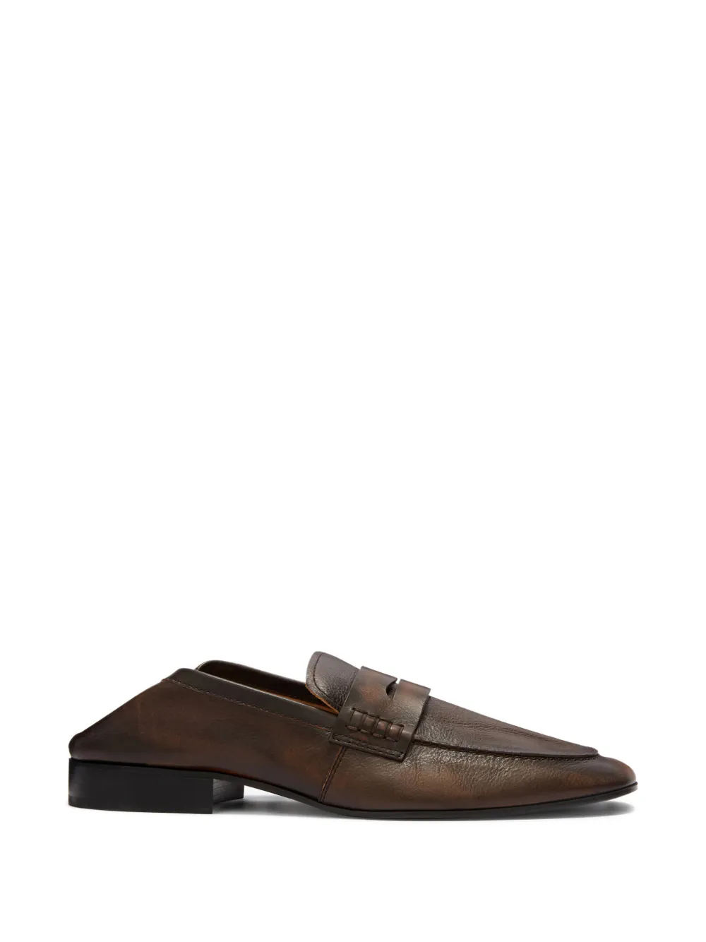 DRIES VAN NOTEN leather loafers - Brown