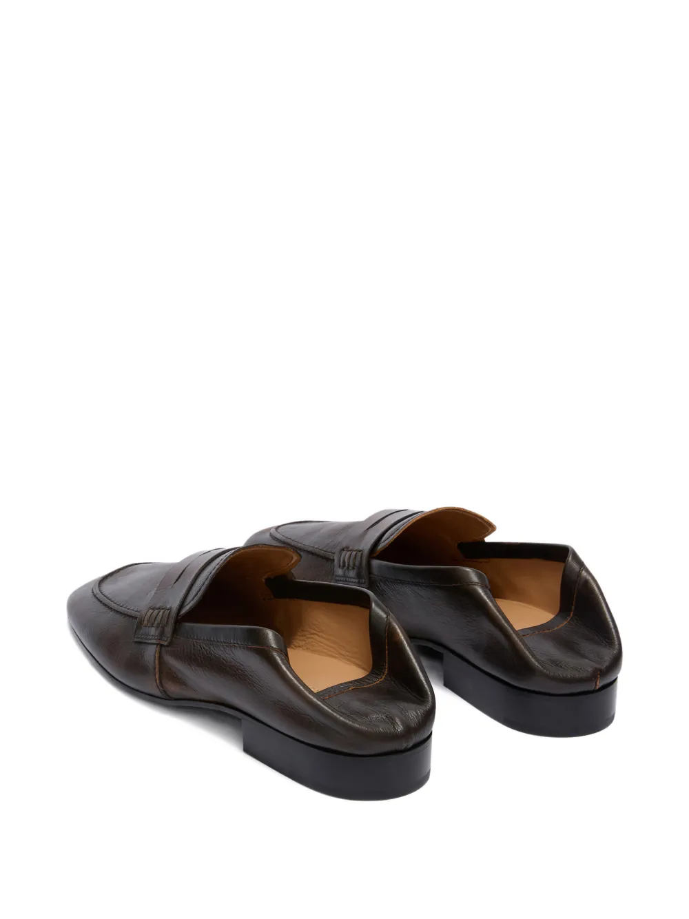 DRIES VAN NOTEN Leren loafers Bruin