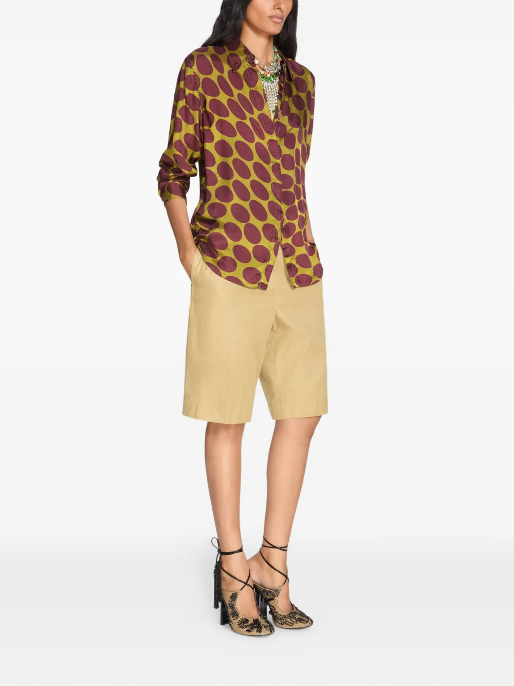  Dries Van Noten Printed Shirt - Neutrals 