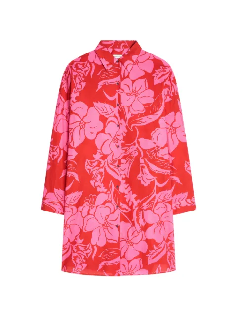 DRIES VAN NOTEN floral shirt midi dress