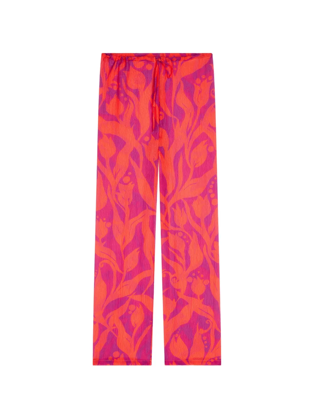 DRIES VAN NOTEN Pantaloni con stampa - Rosa