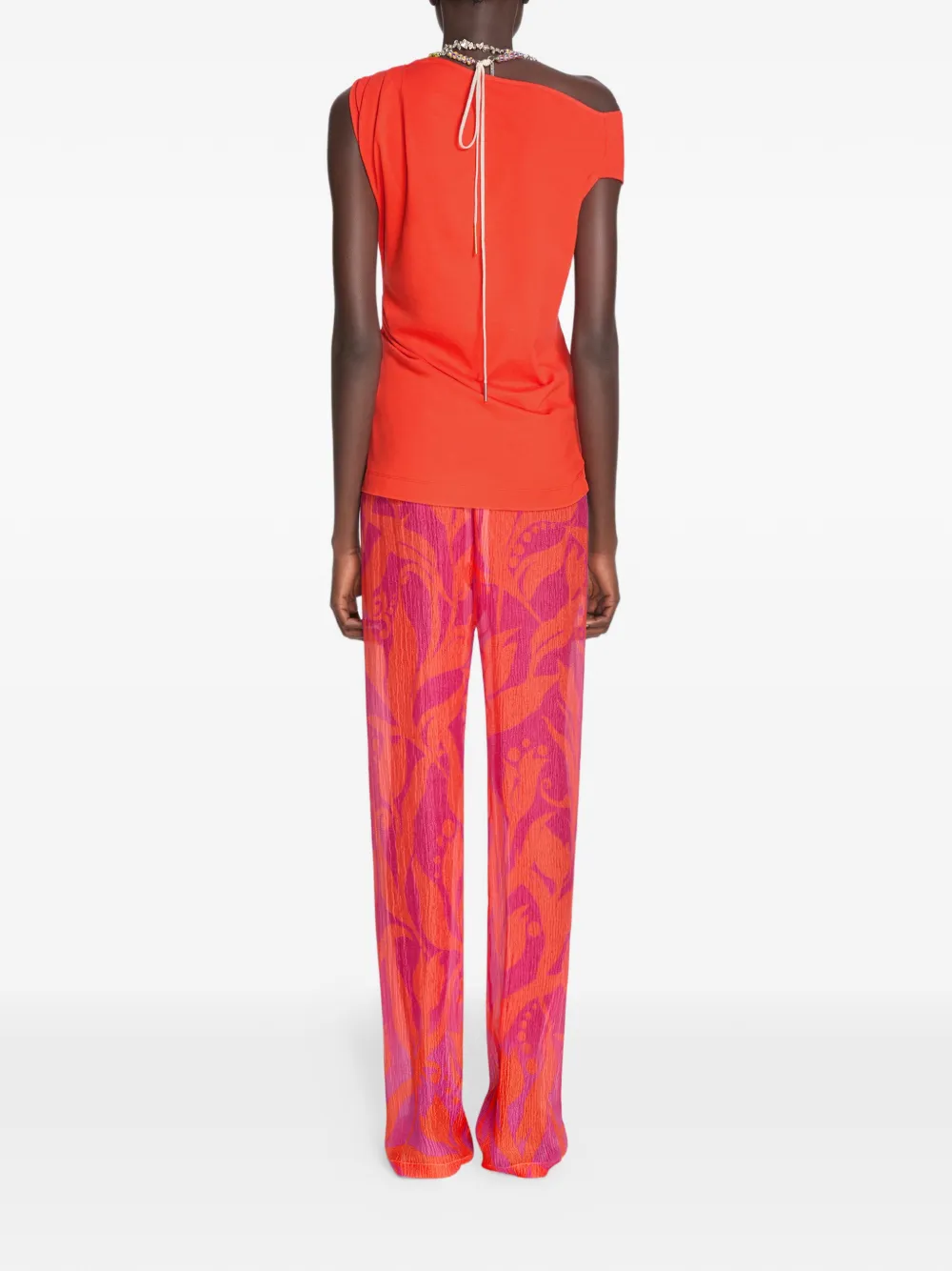 DRIES VAN NOTEN Broek met print Roze