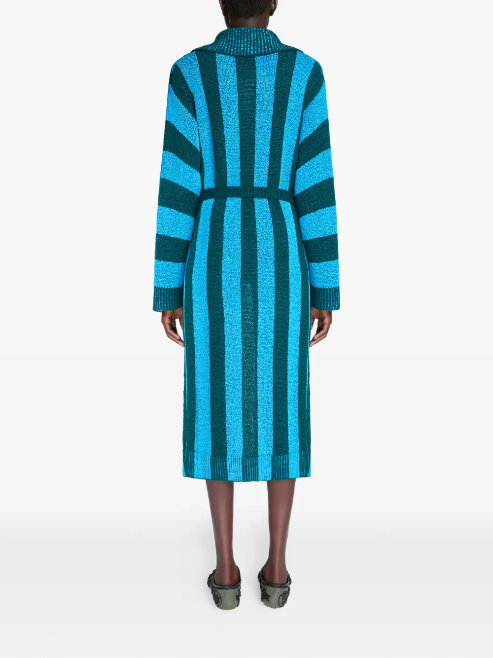 DRIES VAN NOTEN Vest met ceintuur Blauw