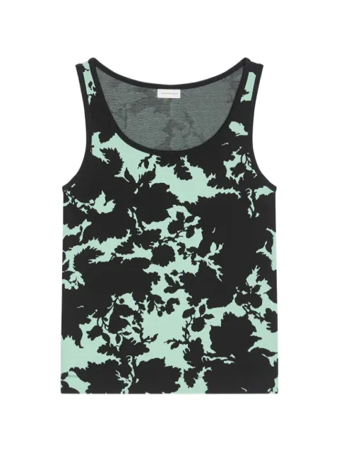 DRIES VAN NOTEN jacquard tank top