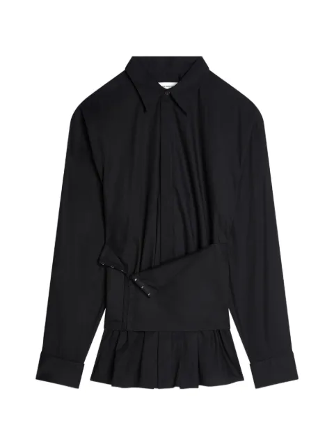 DRIES VAN NOTEN corseted cotton shirt