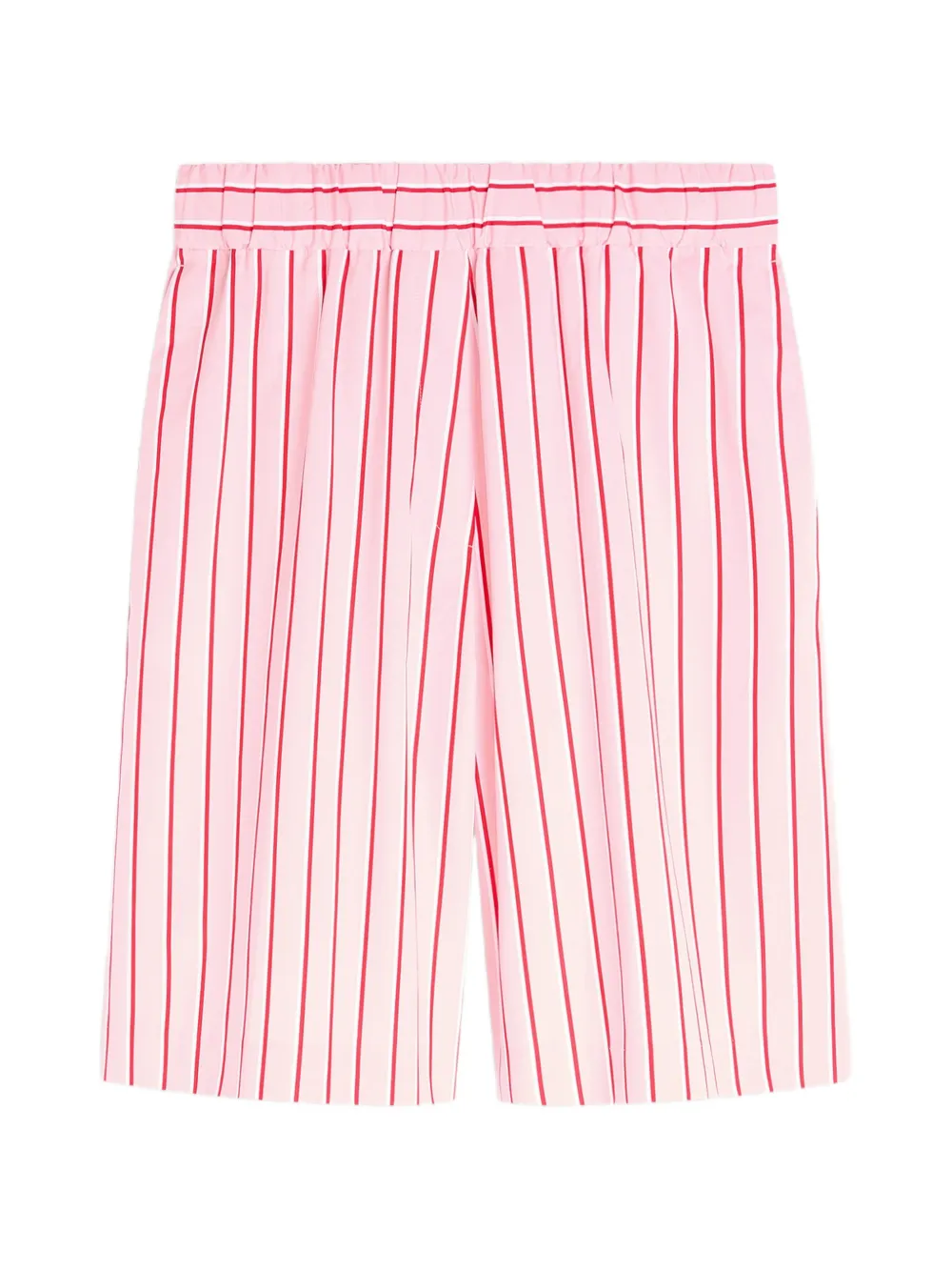 DRIES VAN NOTEN Shorts a righe in cotone - Rosa
