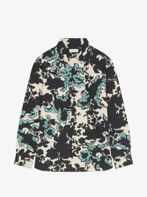 DRIES VAN NOTEN loose embroidered shirt