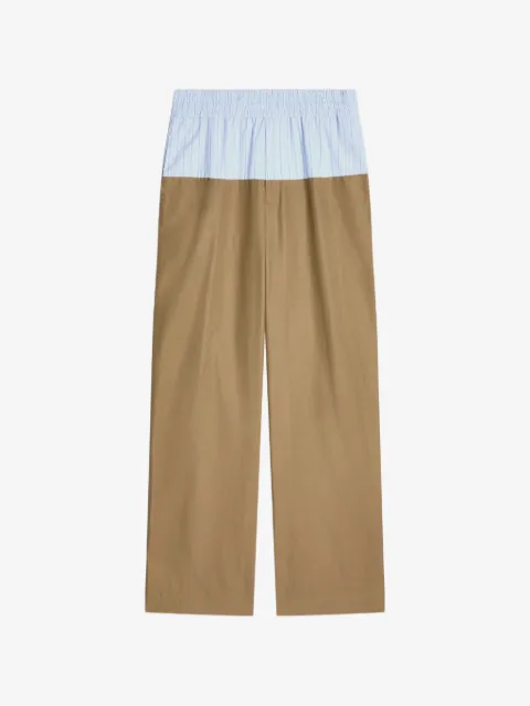 DRIES VAN NOTEN pantalones con pretina en contraste