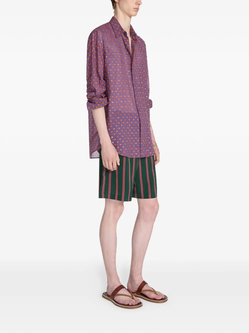  Dries Van Noten Buttoned Shirt - Purple 