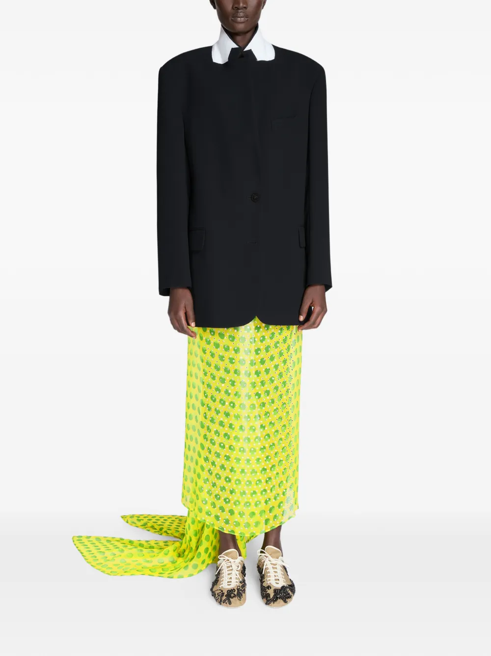 DRIES VAN NOTEN Oversized blazer Zwart