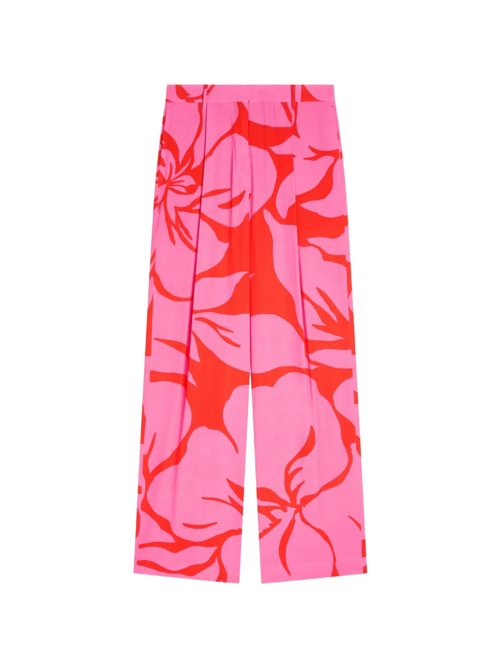 DRIES VAN NOTEN Pantaloni sartoriali a fiori - Rosa