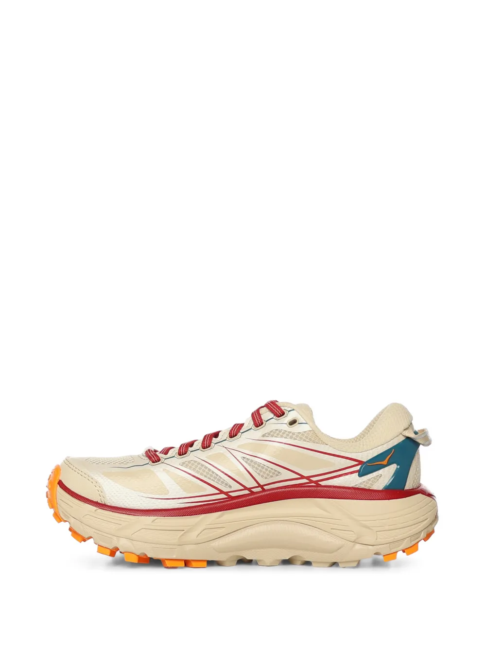 HOKA Mafate Speed 2 striped sneakers Beige