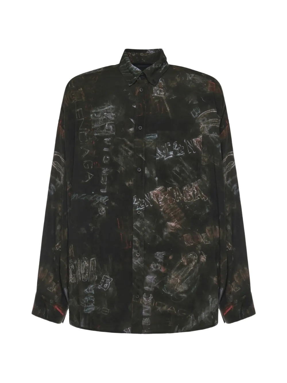 Balenciaga Camicia con stampa - Nero