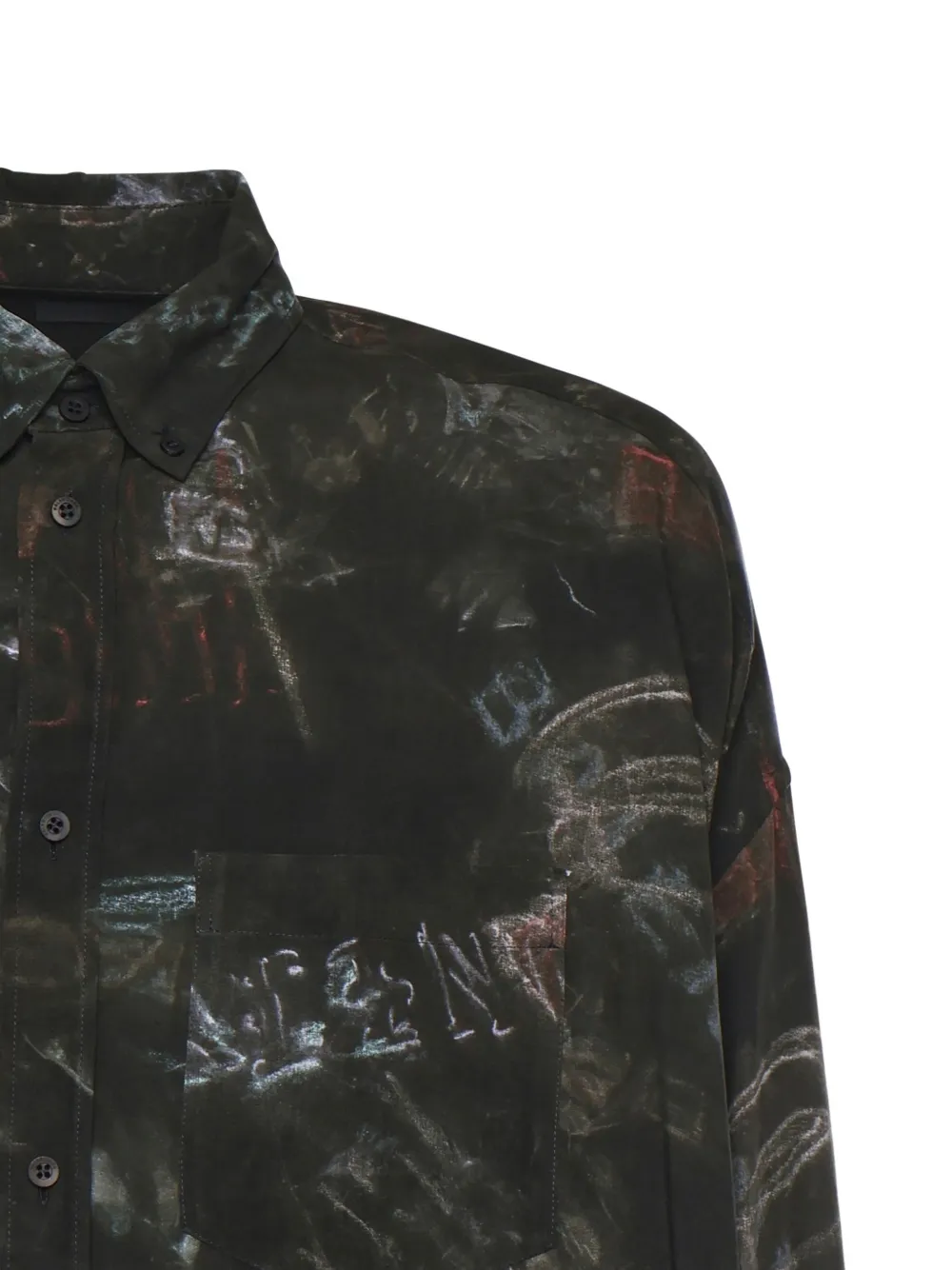 Balenciaga Overhemd met print Zwart