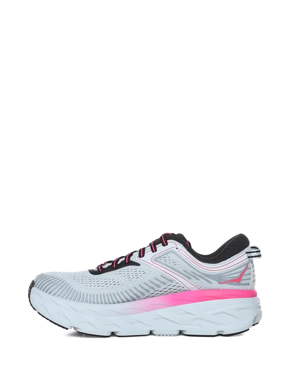 HOKA Gestreepte sneakers Grijs