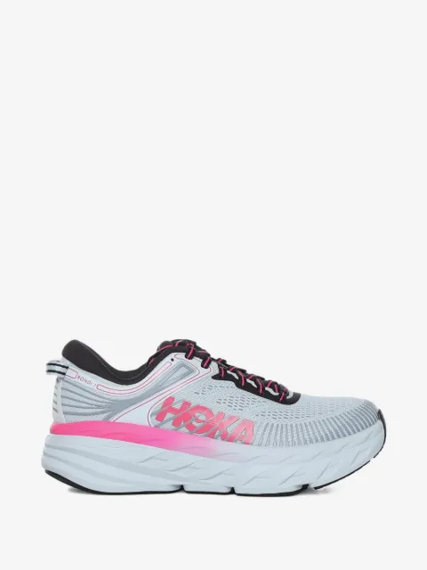 HOKA tenis con motivo de rayas