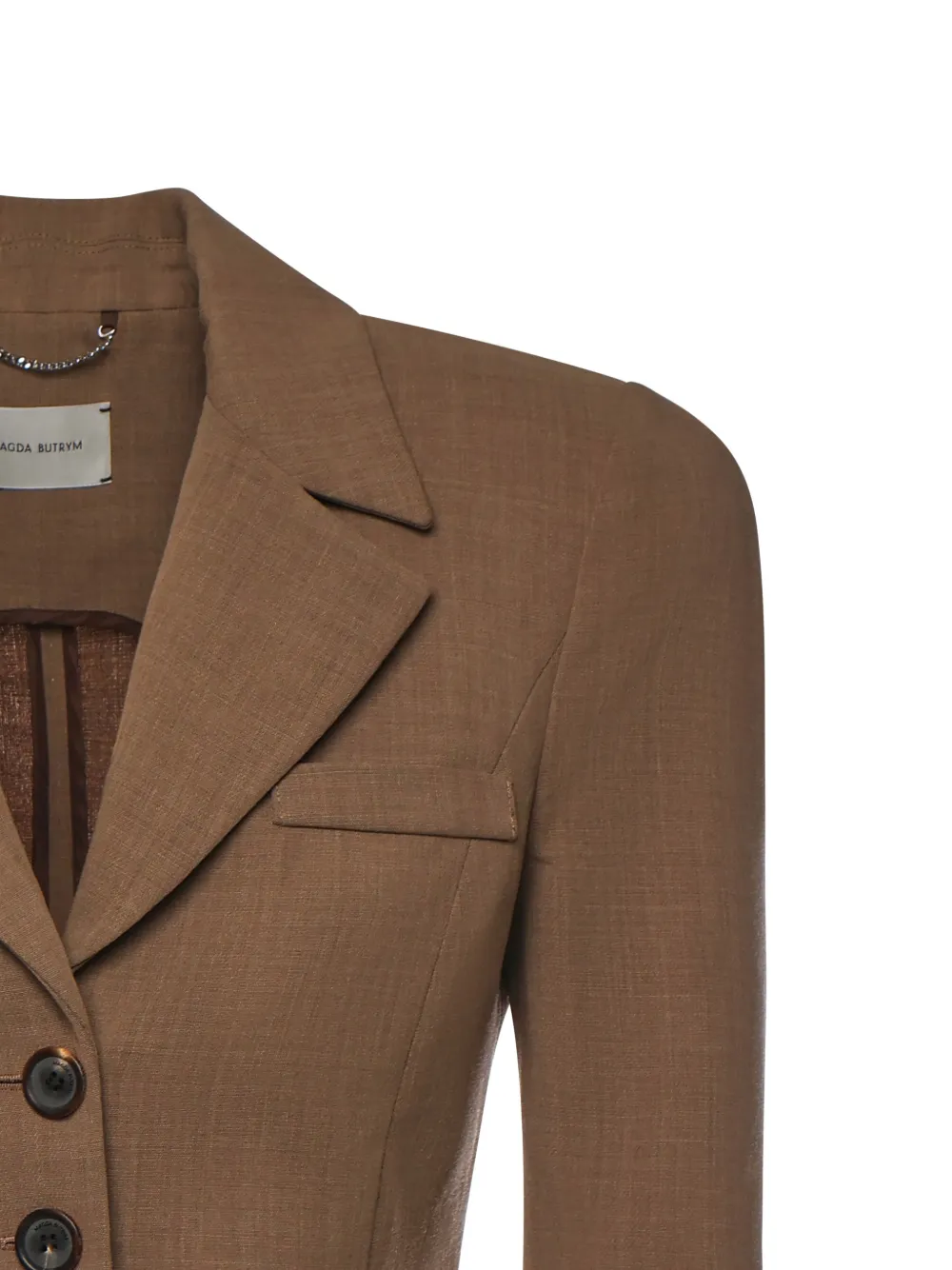  Magda Butrym Buttoned Blazer - Brown 