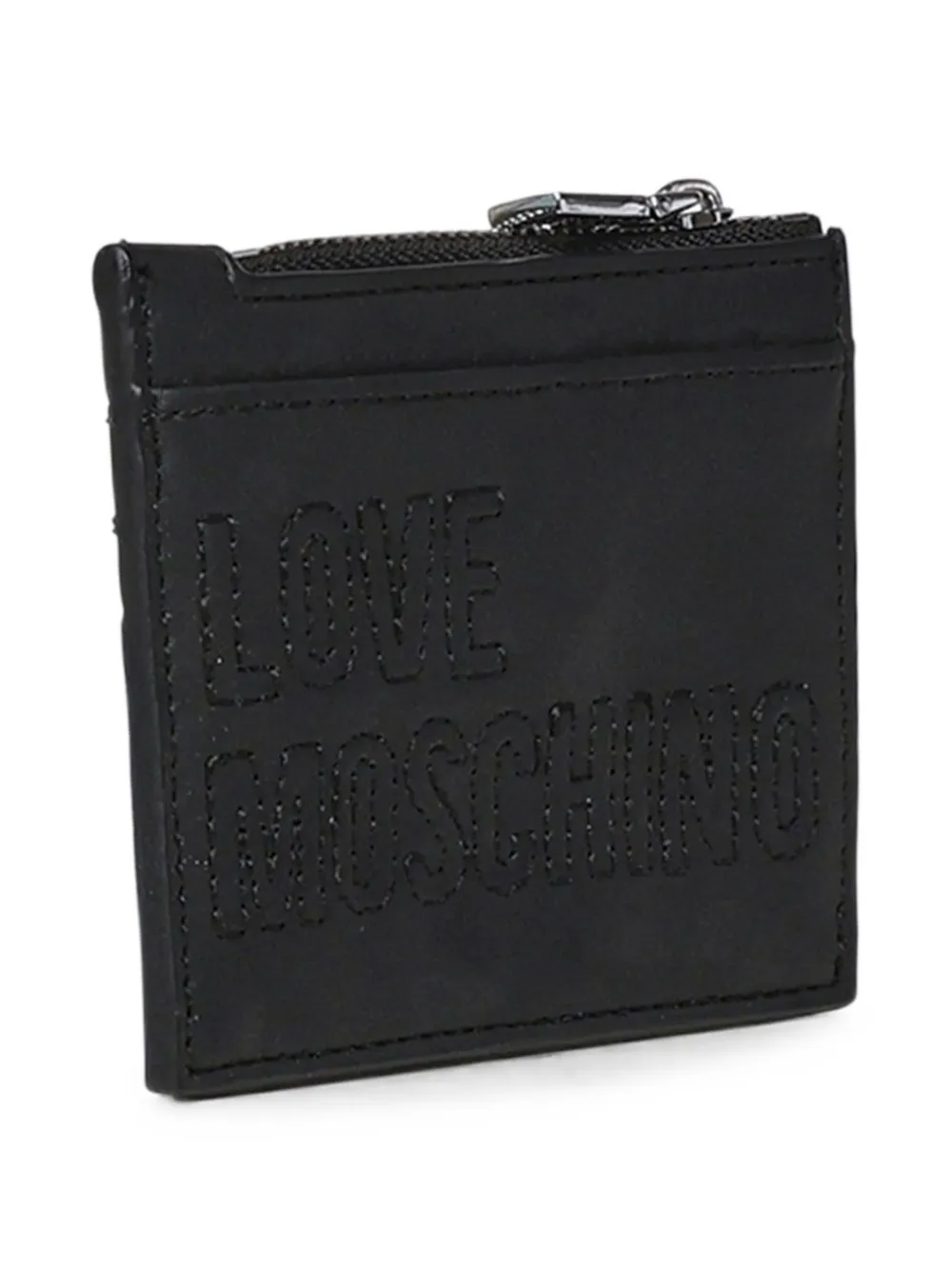 Love Moschino Portemonnee met geborduurd logo Zwart