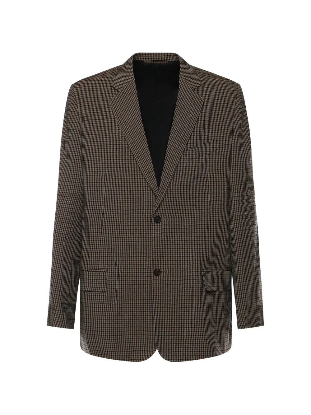 Balenciaga checked single-breasted blazer - Verde