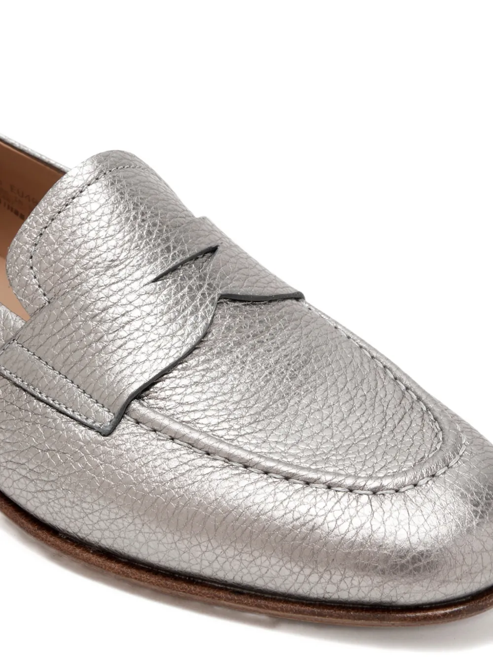 Magnanni textured penny loafers Zilver