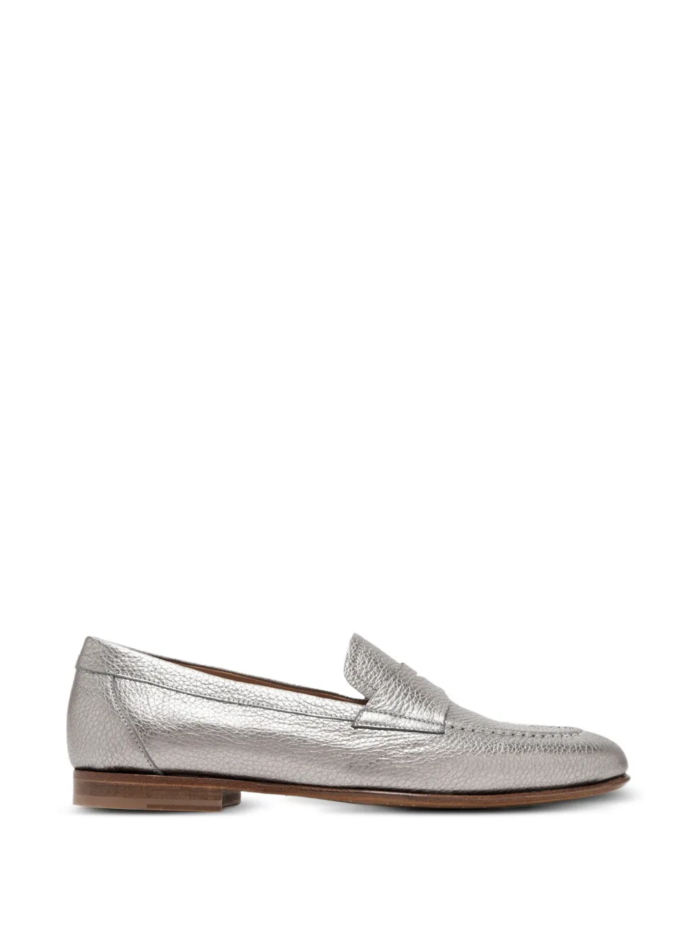 Magnanni textured penny loafers Zilver