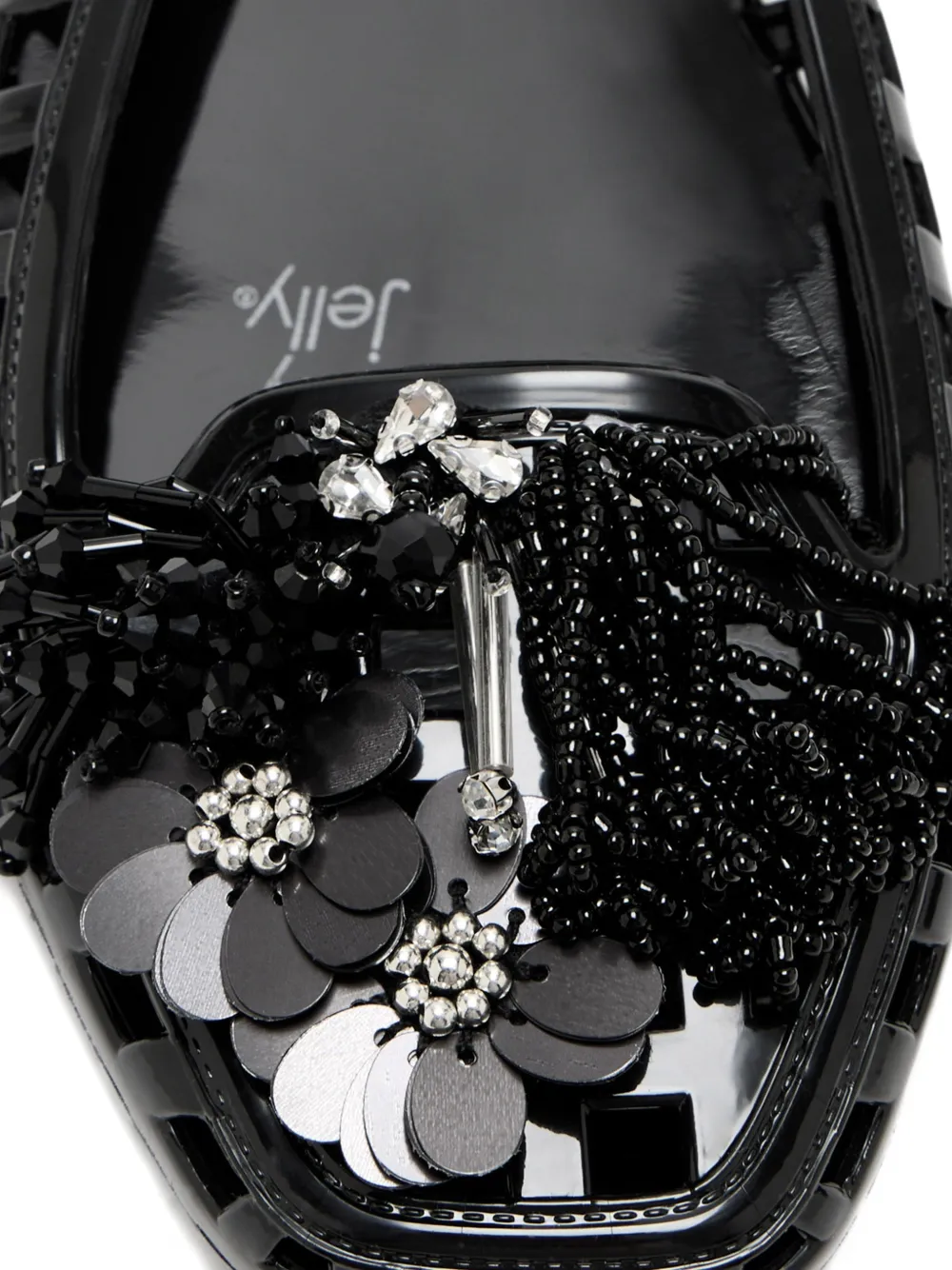 HEAVENLY JELLY Ballerina's met kralen Zwart