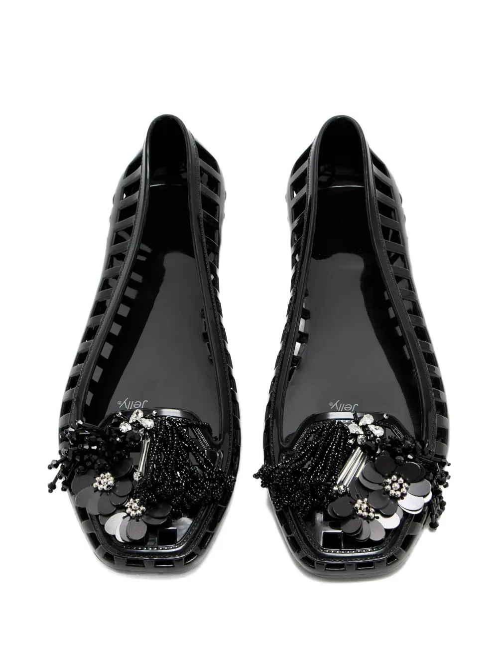 HEAVENLY JELLY Ballerina's met kralen Zwart