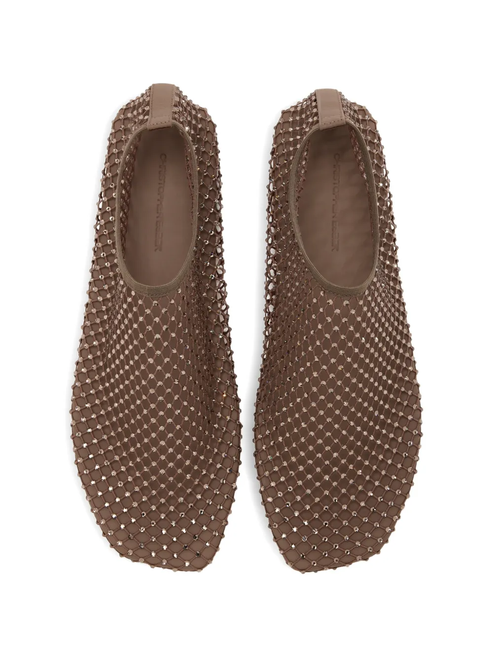 Christopher Esber net-embellished ballet flats Bruin