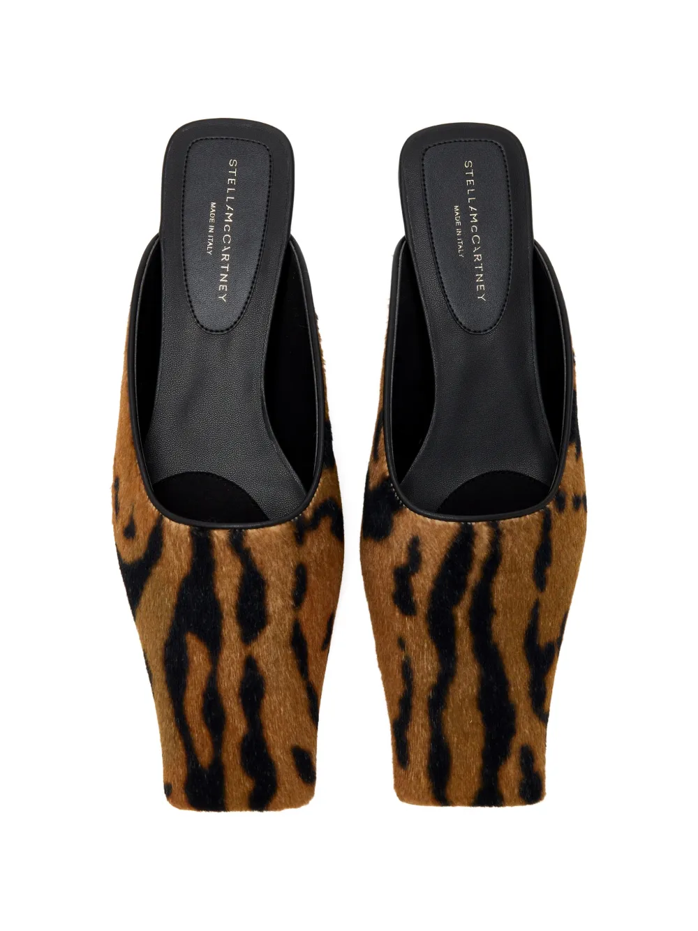 Stella McCartney Ocelot-printed mules Bruin