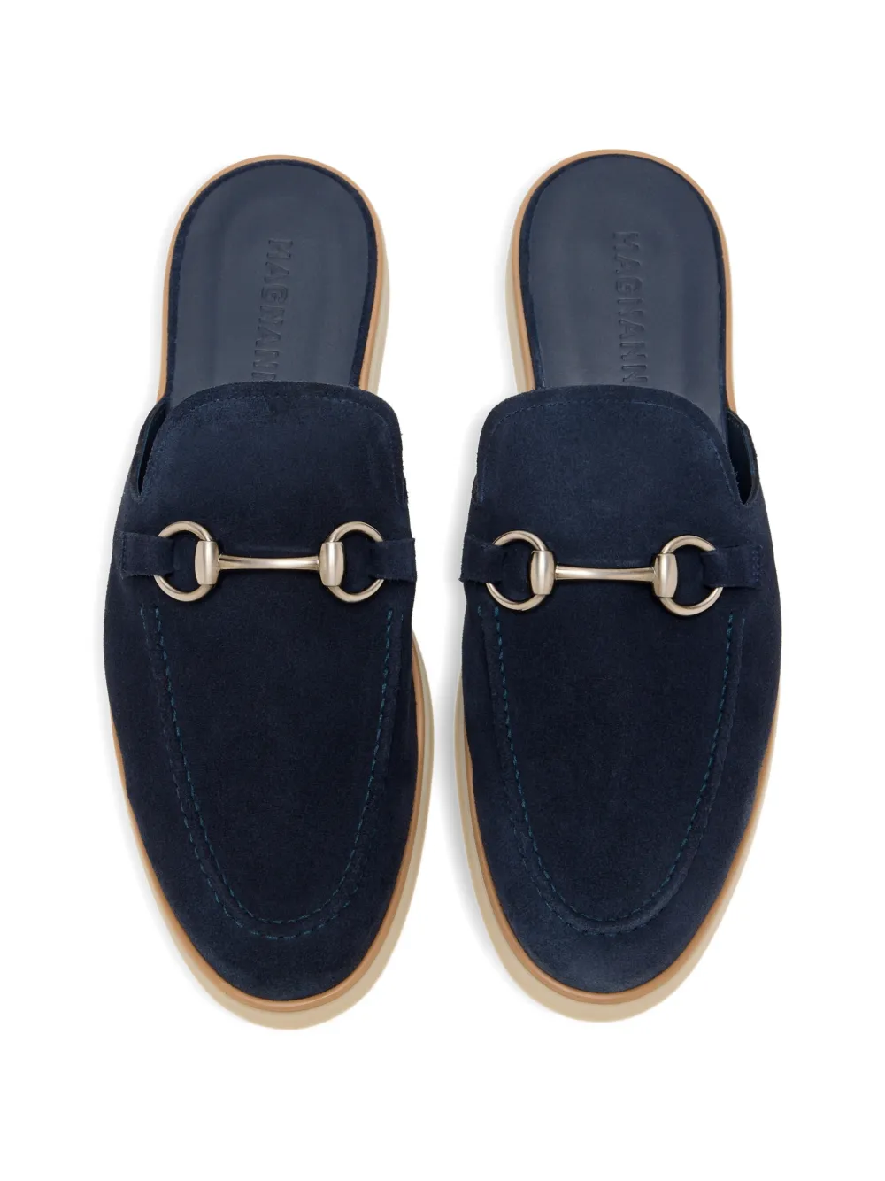 Magnanni Suède muiltjes Blauw