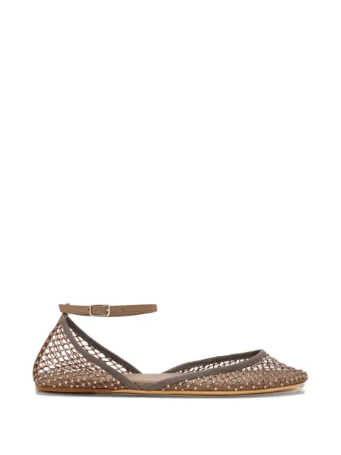 Christopher Esber flats con tira en el tobillo
