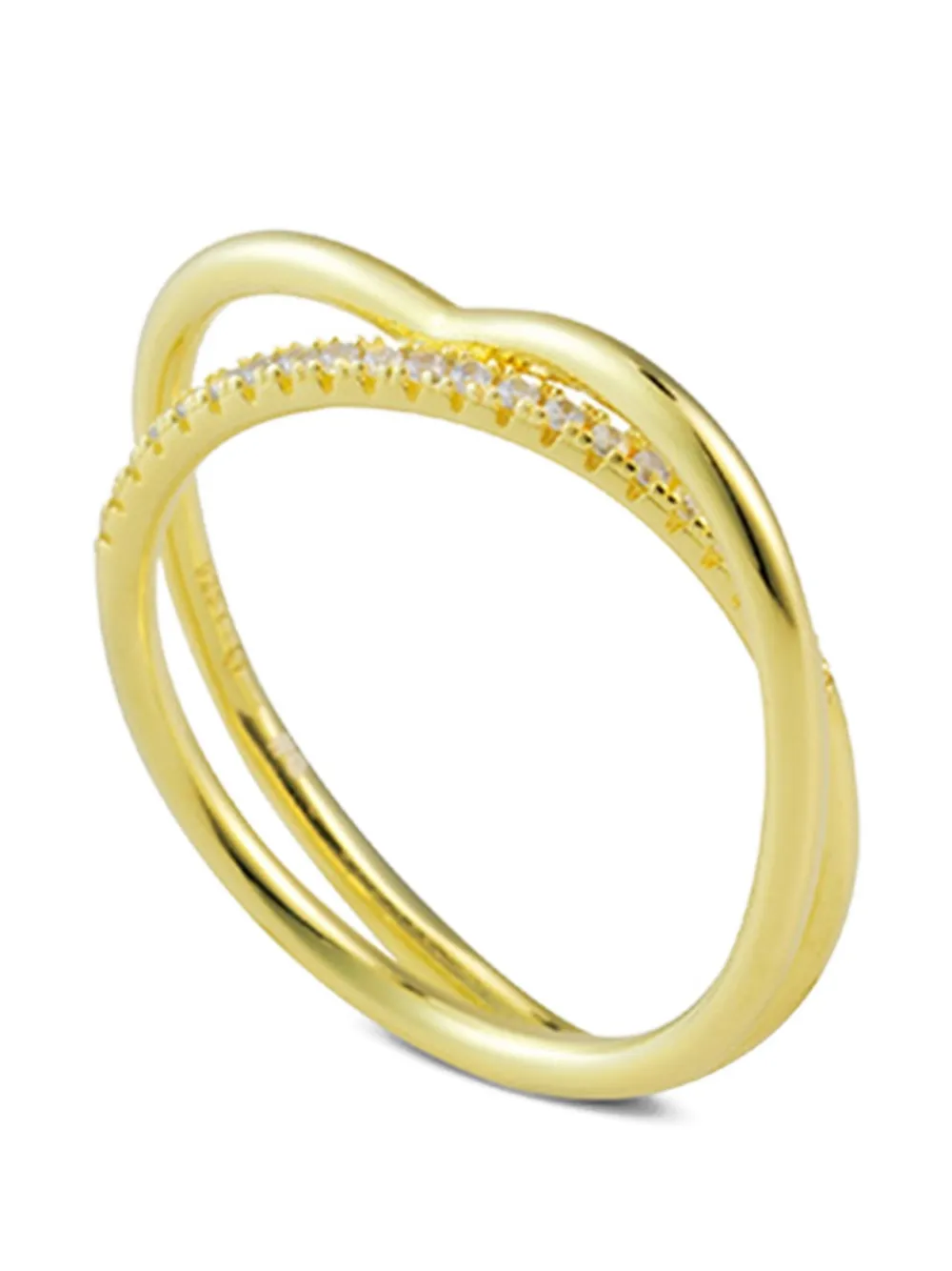 Eshvi Heartburst Ring In Gold